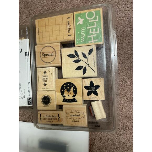 Stampin’ UP! It’s a cheer thing set of 7, close to my heart,‎ plus misc stamps - Picture 3 of 6